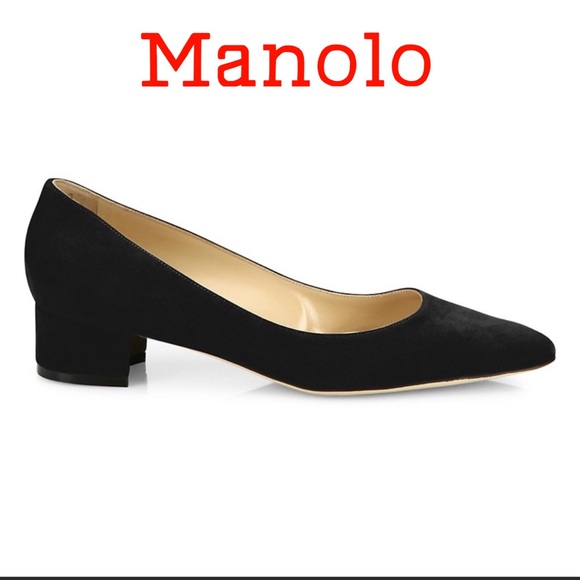 Manolo Blahnik Shoes - ❤️NWT $745.00 Manolo!!!! - Suede Pumps w/dust bag